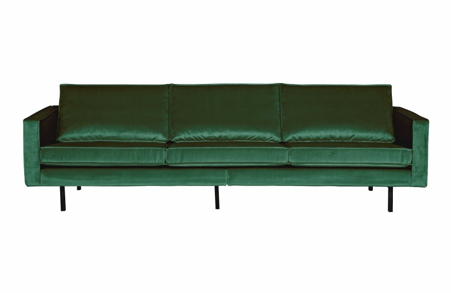 BEPUREHOME Rodeo 3 pers. sofa - skovgrn fljl