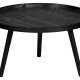 WOOOD Mesa sidebord L, rund - sort MDF og fyrretr (60)