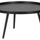 WOOOD Mesa sidebord XL, rund - sort MDF og fyrretr (78)