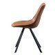 WOOOD Swen spisestol - cognac PU og sort metal