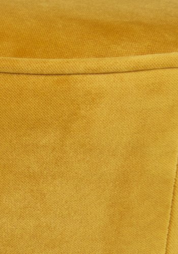 WOOOD Sara lille sofa - okker polyester fljl og tr