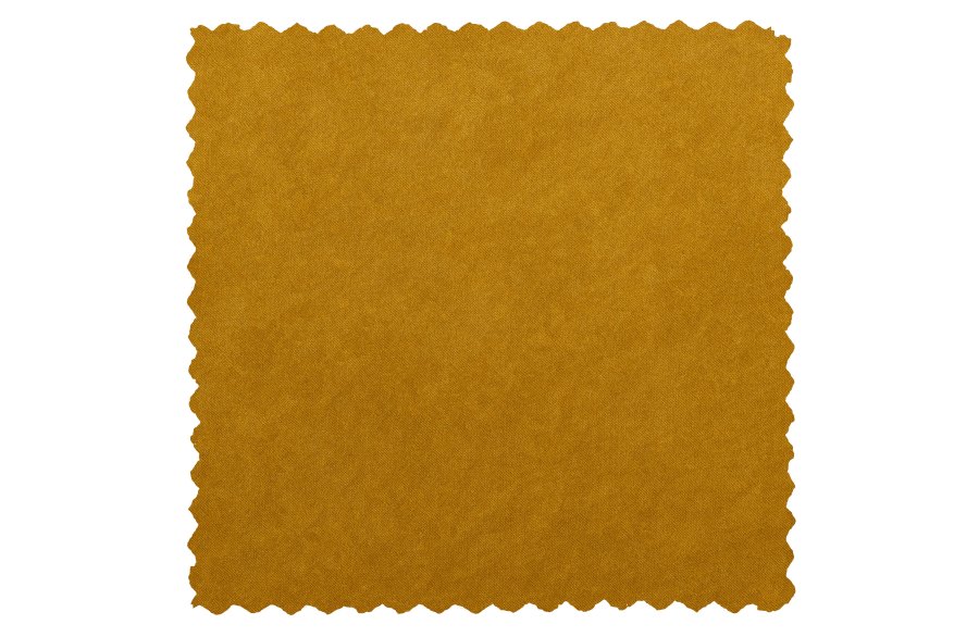 WOOOD Sara lille sofa - okker polyester fljl og tr