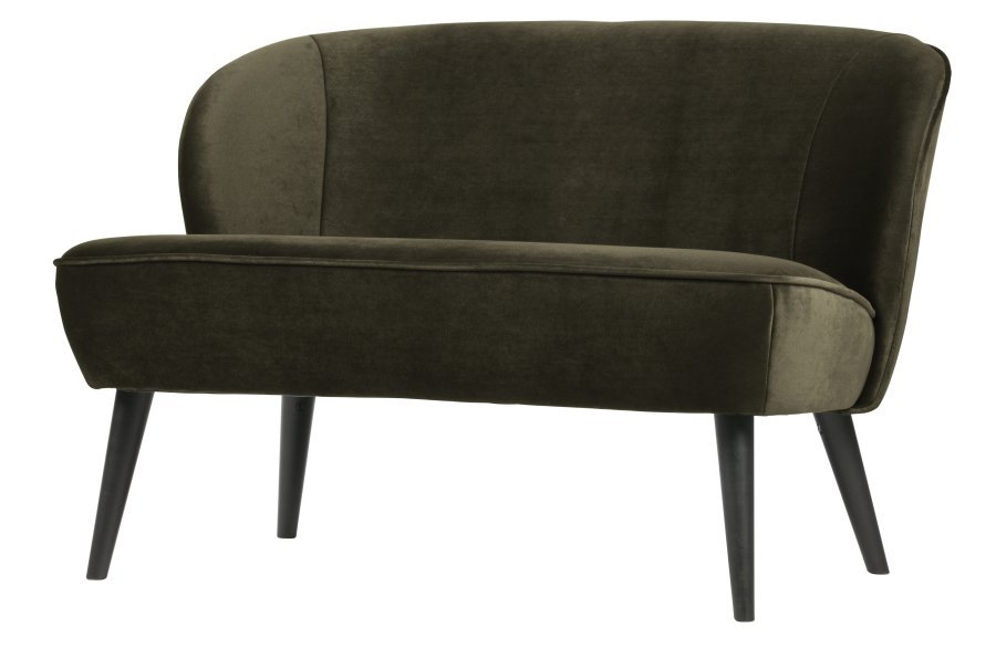 WOOOD Sara lille sofa - varn grn polyester fljl og tr