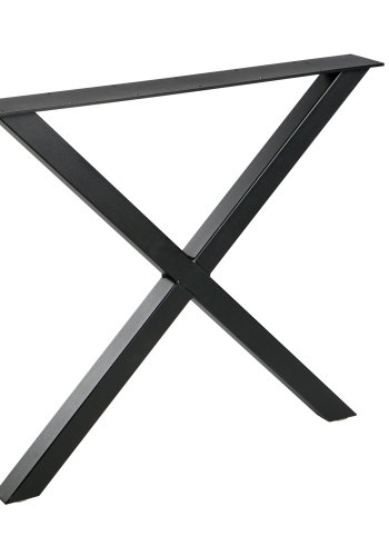 WOOOD Tablo X-bordben til spisebord - matsort metal