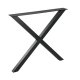 WOOOD Tablo X-bordben til spisebord - matsort metal