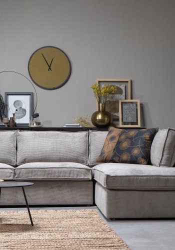 WOOOD Thomas hjrnesofa, hjre - forvitret grn polyester/polyamid fljl