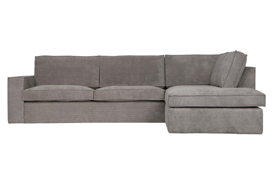 WOOOD Thomas hjrnesofa, hjre - forvitret grn polyester/polyamid fljl