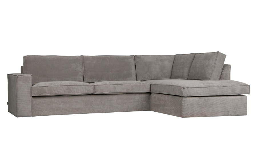 WOOOD Thomas hjrnesofa, hjre - forvitret grn polyester/polyamid fljl