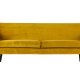 WOOOD Rocco sofa - okker polyester og sort birketr