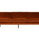 BEPUREHOME Rodeo 3 pers. sofa - rust fljl