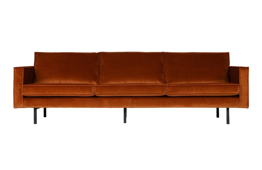 BEPUREHOME Rodeo 3 pers. sofa - rust fljl