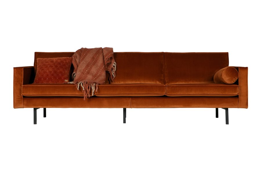 BEPUREHOME Rodeo 3 pers. sofa - rust fljl