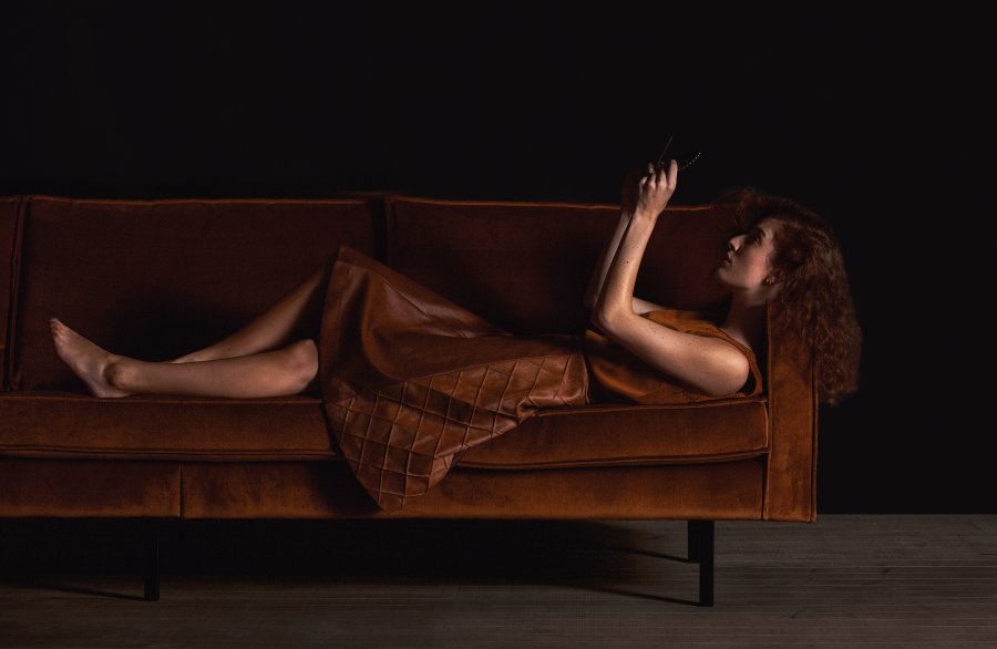 BEPUREHOME Rodeo 3 pers. sofa - rust fljl