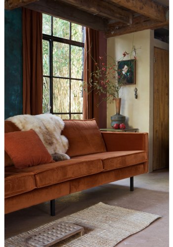 BEPUREHOME Rodeo 3 pers. sofa - rust fljl