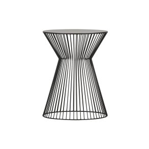 WOOOD Suus sidebord, rund - sort metal (35)