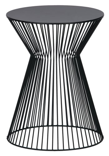 WOOOD Suus sidebord, rund - sort metal (35)