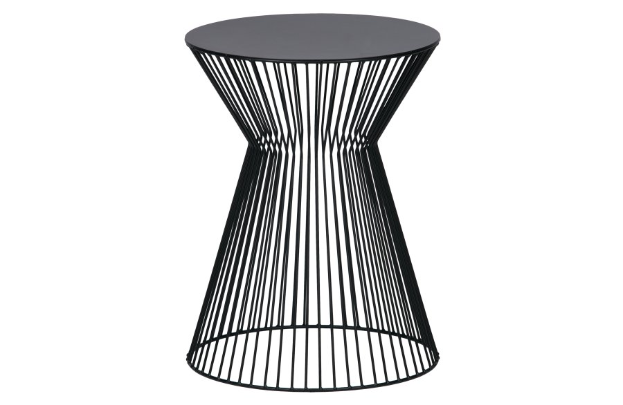 WOOOD Suus sidebord, rund - sort metal (35)