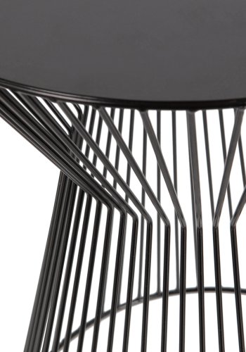 WOOOD Suus sidebord, rund - sort metal (35)