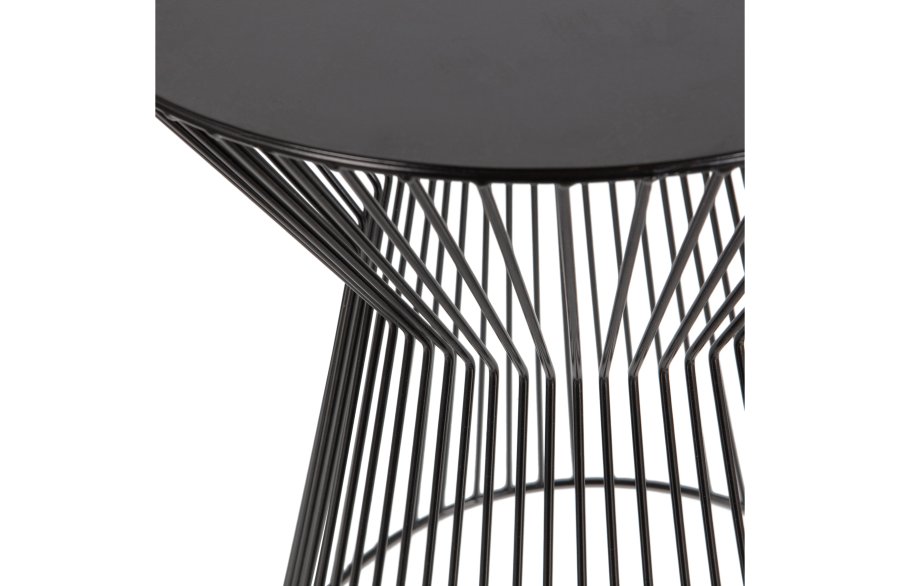 WOOOD Suus sidebord, rund - sort metal (35)