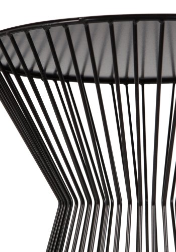 WOOOD Suus sidebord, rund - sort metal (35)