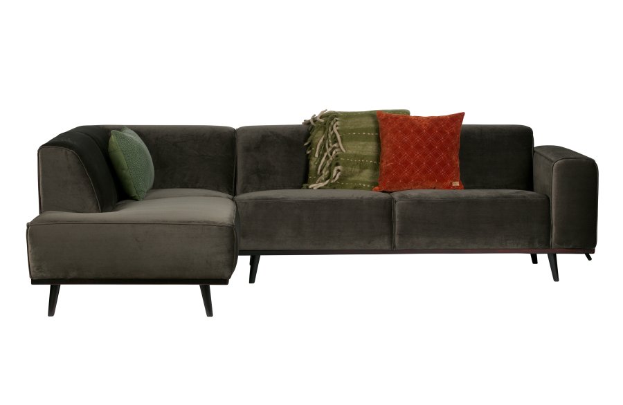 BEPUREHOME Statement hjrnesofa, venstre - varm grn fljl