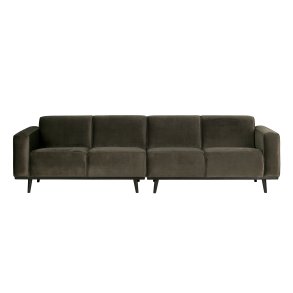 BEPUREHOME Statement 4 pers. sofa - varm grn fljl