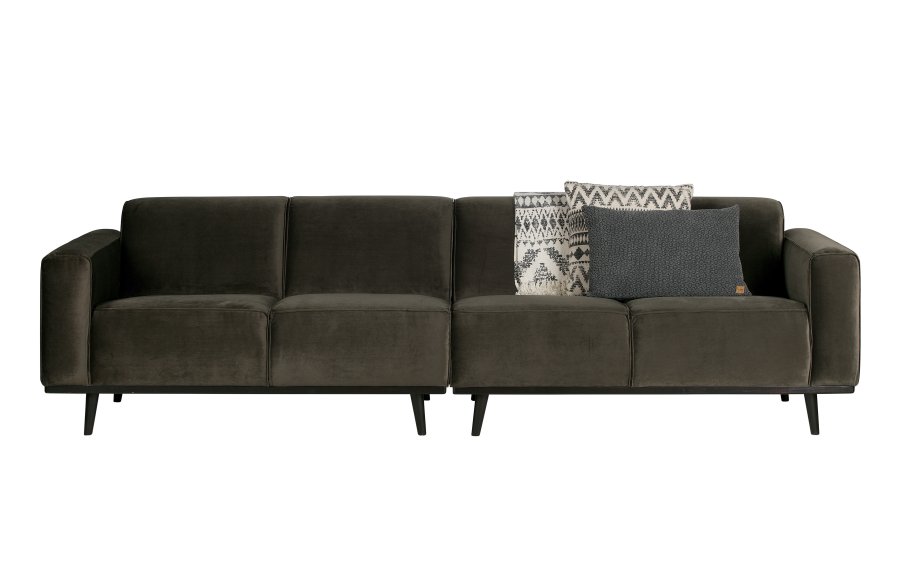 BEPUREHOME Statement 4 pers. sofa - varm grn fljl