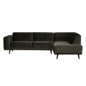 BEPUREHOME Statement hjrnesofa, hjre - varm grn fljl