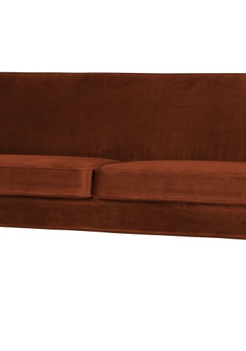 WOOOD Rocco sofa - rust polyester og sort birketr