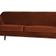WOOOD Rocco sofa - rust polyester og sort birketr