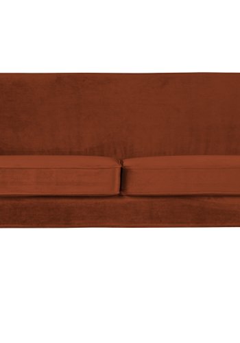 WOOOD Rocco sofa - rust polyester og sort birketr