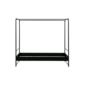 VTWONEN Bunk brne himmelseng, m. metal lamelbund, u. madras - sort stl (90x200)