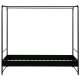 VTWONEN Bunk brne himmelseng, m. metal lamelbund, u. madras - sort stl (90x200)