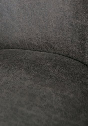 BEPUREHOME Vogue lnestol - sort stof og sort metal