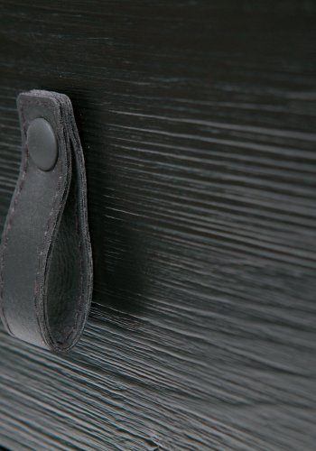 WOOOD Zola sengebord, m. 1 skuffe - sort tr og metal (40x35)