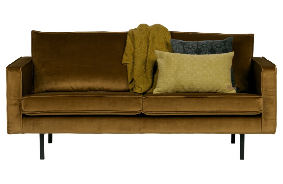 BEPUREHOME Rodeo 2,5 pers. sofa - honning gul fljl