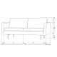BEPUREHOME Rodeo 2,5 pers. sofa - honning gul fljl