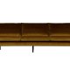 BEPUREHOME Rodeo 3 pers. sofa - honning gul fljl