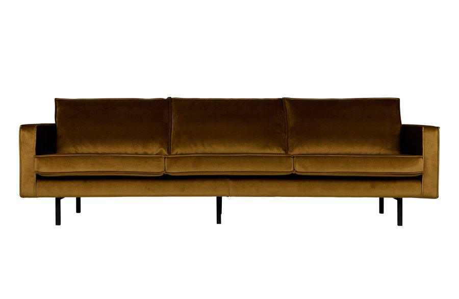 BEPUREHOME Rodeo 3 pers. sofa - honning gul fljl