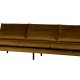BEPUREHOME Rodeo 3 pers. sofa - honning gul fljl