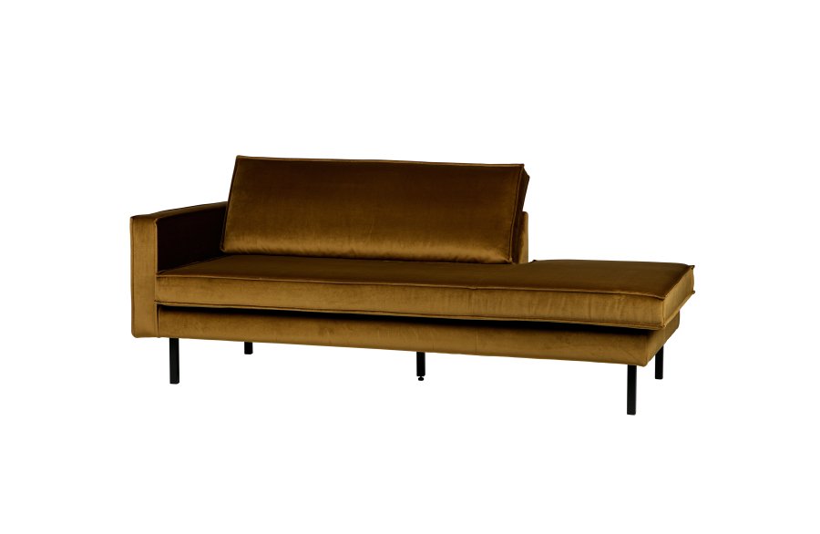 BEPUREHOME Rodeo daybed, venstre - honning gul fljl
