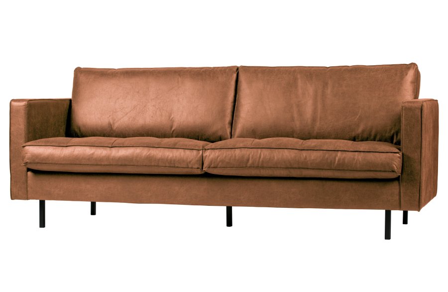 BEPUREHOME Rodeo 2,5 pers. sofa - cognac stof