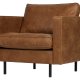 BEPUREHOME Rodeo lnestol - cognac stof