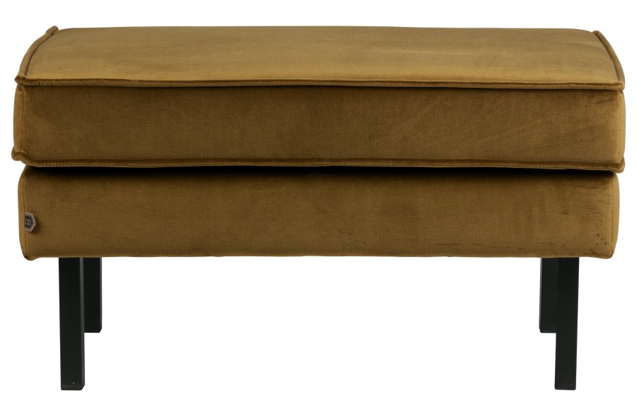 BEPUREHOME Rodeo puf - honning gul fljl (84x54)