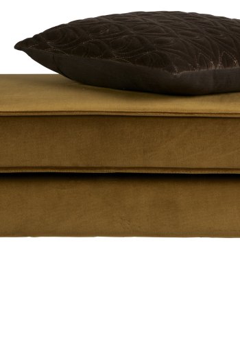 BEPUREHOME Rodeo puf - honning gul fljl (84x54)