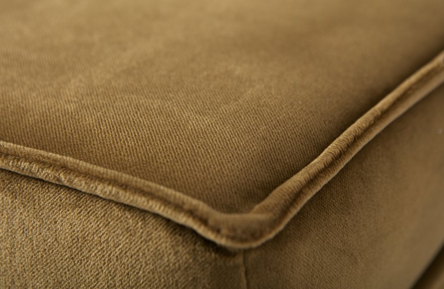 BEPUREHOME Rodeo puf - honning gul fljl (84x54)