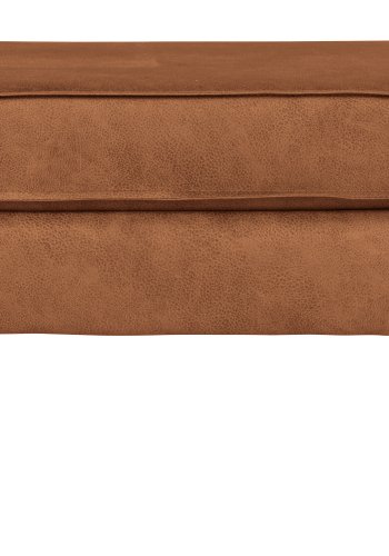BEPUREHOME Rodeo puf - cognac stof (84x54)