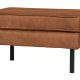 BEPUREHOME Rodeo puf - cognac stof (84x54)