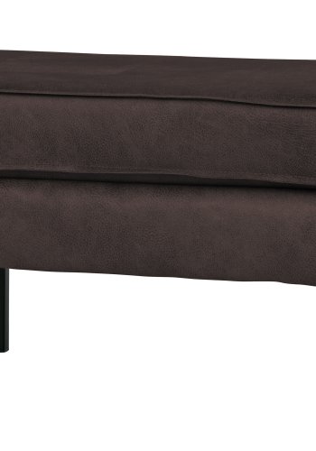 BEPUREHOME Rodeo puf - sort stof (84x54)