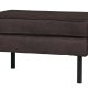 BEPUREHOME Rodeo puf - sort stof (84x54)